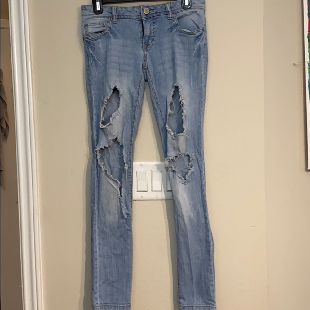 Blue Ripped Jeans